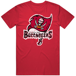 Tampa Bay Buccaneers 2 Distressed Vintage RED Unisex T Shirt