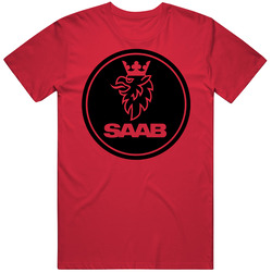 Saab Sweden Car Auto Vintage RED Unisex T Shirt Saab Sweden Car Auto Vintage RED Unisex T Shirt