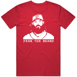 Baseball Fear The Beard Washington Jayson Werth Vintage RED Unisex T Shirt
