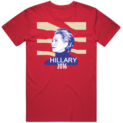 Hilary Clinton 2016 President United States Of America Bill Vintage RED Unisex T Shirt