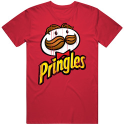 Pringles Logo Popular Chips Brand Snack Food Company Fan Gift Vintage RED Unisex T Shirt