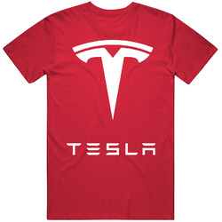 Tesla Motors Electric Model S Roadster Car Vintage RED Unisex T Shirt