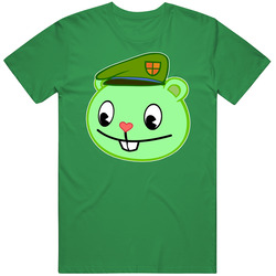 Flippy The Happy Tree Friends Vintage Merch Irish Green Unisex T Shirt