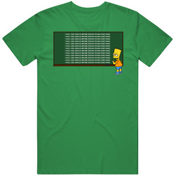 Bart Simpsons Funny Google Vintage Merch Irish Green Unisex T Shirt