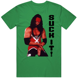 Xpac Wrestler Wrestling Legend Suck It Dx Vintage Merch Irish Green Unisex T Shirt