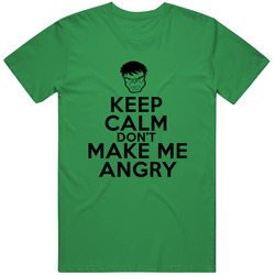 Keep Calm And Don't Make Me Angry Vintage Merch Irish Green Unisex T Shirt