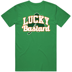 Lucky Bastard Funny St. Patrick's Day Clover Irish Worn Look Vintage Merch Irish Green Unisex T Shirt