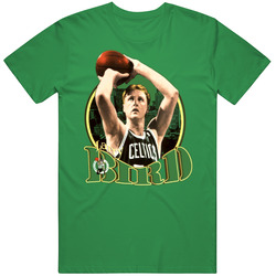 Larry Bird Retro Basketball Legend Vintage Merch Irish Green Unisex T Shirt