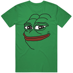 Pepe Smug Frog Sad Frog I.green Vintage Merch Irish Green Unisex T Shirt