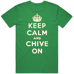 Keep Calm And Chive On Chiver Carry On Vintage Merch Irish Green Unisex T Shirt