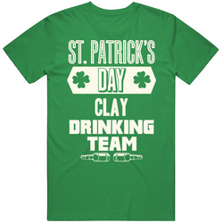 Clay Irish Drinking Team Whiskey Beer Custom Last Name St Patricks Day Vintage Merch Irish Green Unisex T Shirt Clay Irish Drinking Team Whiskey Beer Custom Last Name St Patricks Day Vintage Merch Irish Green Unisex T Shirt
