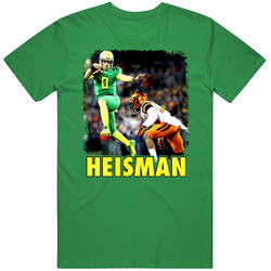 Heisman Winner Marcus Mariota Hurdle Ducks Football Vintage Merch Irish Green Unisex T Shirt