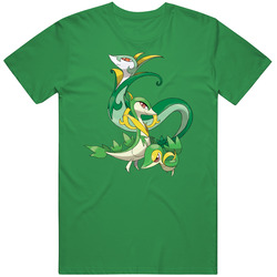 Snivy Servine Serviperior Pokemon Vintage Merch Irish Green Unisex T Shirt