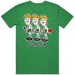 Larry Bird Retro Basketball Caricature Vintage Merch Irish Green Unisex T Shirt