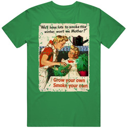 Grow Your Own Funny Vintage Marijuana Weed 420 Vintage Merch Irish Green Unisex T Shirt