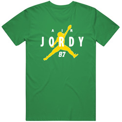 Air Jordy 87 Packers Cheesehead Vintage Merch Irish Green Unisex T Shirt