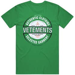 Vetements Beer Badge Vintage Merch Irish Green Unisex T Shirt