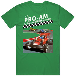 Rc Pro Am Game Retro Video Game Cover Vintage Merch Irish Green Unisex T Shirt