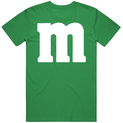 M&m Chocolate Logo Green Halloween Costume Vintage Merch Irish Green Unisex T Shirt
