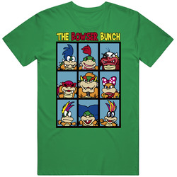 The Bowser Bunch Retro Video Game Vintage Merch Irish Green Unisex T Shirt