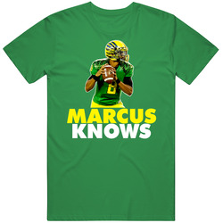 Marcus Mariota Knows Oregon Hawaii Qb Quarterback Football Vintage Merch Irish Green Unisex T Shirt