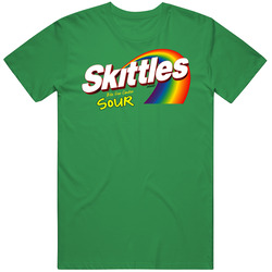 Skittles Sour Candy Vintage Merch Irish Green Unisex T Shirt