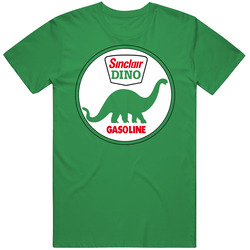 Dino Sinclair Dinosaur Oil Gasoline Retro Vintage Merch Irish Green Unisex T Shirt