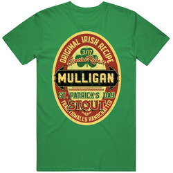 Mulligan Original Irish Stout Beer Label St Patricks Day Last Name unisex vintage irish green T Shirt Mulligan Original Irish Stout Beer Label St Patricks Day Last Name unisex vintage irish green T Shirt