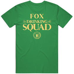 Fox Irish Drinking Squad Beer Custom Name St Patricks Day unisex vintage irish green T Shirt Fox Irish Drinking Squad Beer Custom Name St Patricks Day unisex vintage irish green T Shirt