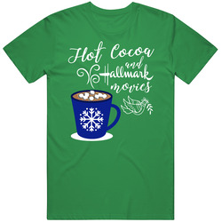 Hot Cocoa And Hallmark Movies Favorite Christmas Things unisex vintage irish green T Shirt Hot Cocoa And Hallmark Movies Favorite Christmas Things unisex vintage irish green T Shirt