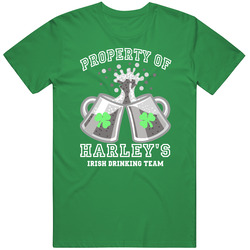 Harley Propery Of Harley's Irish Drinking Team St Patricks Day unisex vintage irish green T Shirt Harley Propery Of Harley's Irish Drinking Team St Patricks Day unisex vintage irish green T Shirt
