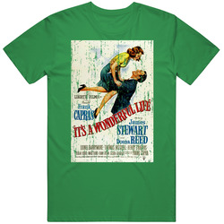 Its A Wonderful Life Christmas Movie unisex vintage irish green T Shirt Its A Wonderful Life Christmas Movie unisex vintage irish green T Shirt