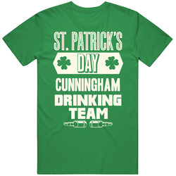Cunningham Irish Drinking Team Whiskey Beer Custom Last Name St Patricks Day unisex vintage irish green T Shirt Cunningham Irish Drinking Team Whiskey Beer Custom Last Name St Patricks Day unisex vintage irish green T Shirt