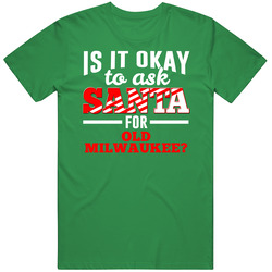 Ask Santa For Old Milwaukee Christmas Wishlist Party Gift unisex vintage irish green T Shirt Ask Santa For Old Milwaukee Christmas Wishlist Party Gift unisex vintage irish green T Shirt