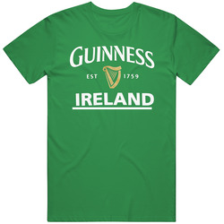 Guiness Ireland Estblashed unisex vintage irish green T Shirt Guiness Ireland Estblashed unisex vintage irish green T Shirt