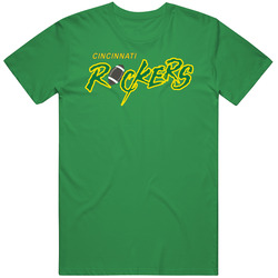 Cincinnati Rockers Arena Football League Team Fan Logo unisex vintage irish green T Shirt