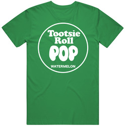 Watermelon Tootsie Roll Pop Funny Halloween unisex vintage irish green T Shirt