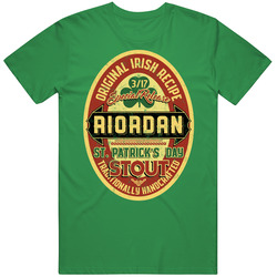 Riordan Original Irish Stout Beer Label St Patricks Day Last Name unisex vintage irish green T Shirt Riordan Original Irish Stout Beer Label St Patricks Day Last Name unisex vintage irish green T Shirt