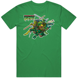 Teenage Mutant Ninja Turtles Cartoon unisex vintage irish green T Shirt