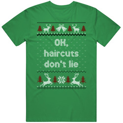 Haircuts Don't Lie Four Christmases Ugly Sweater unisex vintage irish green T Shirt Haircuts Don't Lie Four Christmases Ugly Sweater unisex vintage irish green T Shirt
