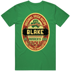 Blake Original Irish Stout Beer Label St Patricks Day Last Name unisex vintage irish green T Shirt Blake Original Irish Stout Beer Label St Patricks Day Last Name unisex vintage irish green T Shirt