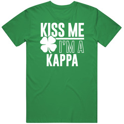 Kiss Me I'm A Kappa St Patricks Day Custom Name unisex vintage irish green T Shirt