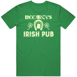 Mccarty Irish Pub St Patricks Day Party Beer Drinking unisex vintage irish green T Shirt