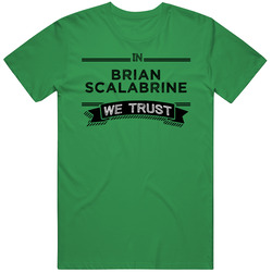 In Brian Scalabrine We Trust Boston Basketball Players Cool Sports Fan unisex vintage irish green T Shirt