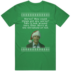 Any Worse National Lampoons Christmas Vacation Quote Clark Knit unisex vintage irish green T Shirt