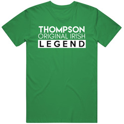 Thompson Original Irish Legend Family Custom Last Name St Patricks Day unisex vintage irish green T Shirt