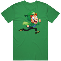 Lucky The Leprechaun Lucky Charms Cereal Mascot unisex vintage irish green T Shirt
