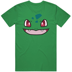 Bulbasaur Face Pokemon Fan Geek Gift unisex vintage irish green T Shirt