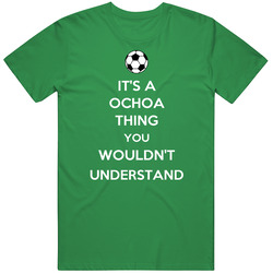 Guillermo Ochoa Mexico Gk Keep Calm Funny Parody Football Soccer World Cup unisex vintage irish green T Shirt