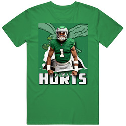 Jalen Hurts Philadelphia Football Fan unisex vintage irish green T Shirt
